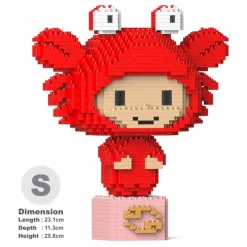 Jekca - Cancer 01S - Lego - Sculpture - Construction - 4D - Brick Animals - Toys - Avvenice^ Games
