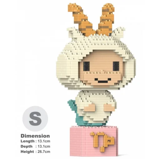 Jekca - Capricorn 01S - Lego - Sculpture - Construction - 4D - Brick Animals - Toys - Avvenice^ Games