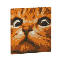 Jekca - Cat Eyes Brick Painting 02S-M01 - Lego - Sculpture - Construction - 4D - Brick Animals - Toys - Avvenice^ Games