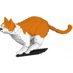 Jekca - Cat 23S-M01 - Lego - Sculpture - Construction - 4D - Brick Animals - Toys - Avvenice