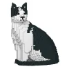 Jekca - Cat 10S-M02 - Lego - Sculpture - Construction - 4D - Brick Animals - Toys - Avvenice^ Games