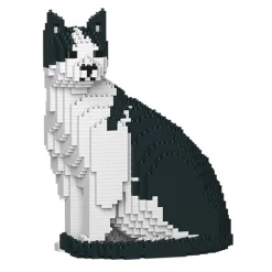 Jekca - Cat 10S-M02 - Lego - Sculpture - Construction - 4D - Brick Animals - Toys - Avvenice^ Games