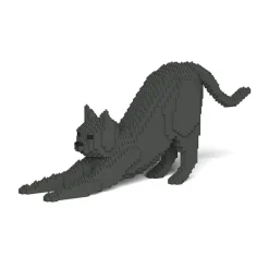 Jekca - Cat 09S-M03 - Lego - Sculpture - Construction - 4D - Brick Animals - Toys - Avvenice^ Games