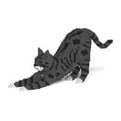 Jekca - Cat 05S-M02 - Lego - Sculpture - Construction - 4D - Brick Animals - Toys - Avvenice^ Games