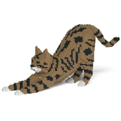 Jekca - Cat 05S-M04 - Lego - Sculpture - Construction - 4D - Brick Animals - Toys - Avvenice