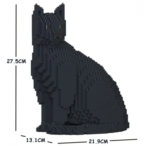 Jekca - Cat 06S-M02 - Lego - Sculpture - Construction - 4D - Brick Animals - Toys - Avvenice^ Games