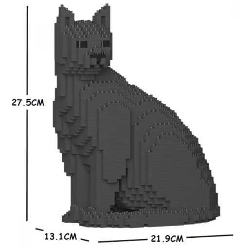 Jekca - Cat 06S-M03 - Lego - Sculpture - Construction - 4D - Brick Animals - Toys - Avvenice^ Games