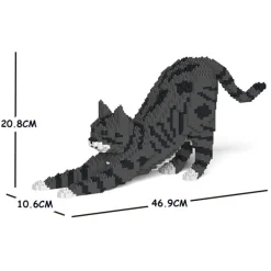 Jekca - Cat 05S-M02 - Lego - Sculpture - Construction - 4D - Brick Animals - Toys - Avvenice^ Games