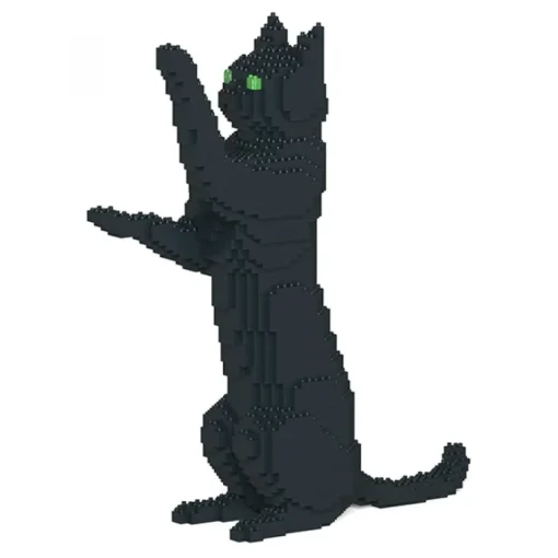 Jekca - Cat 15S-M02 - Lego - Sculpture - Construction - 4D - Brick Animals - Toys - Avvenice^ Games