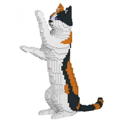 Jekca - Cat 16S-M01 - Lego - Sculpture - Construction - 4D - Brick Animals - Toys - Avvenice