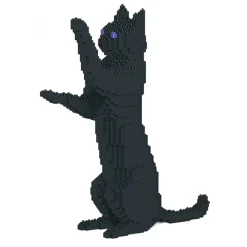 Jekca - Cat 15S-M02 - Lego - Sculpture - Construction - 4D - Brick Animals - Toys - Avvenice^ Games