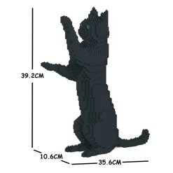 Jekca - Cat 15S-M02 - Lego - Sculpture - Construction - 4D - Brick Animals - Toys - Avvenice^ Games