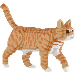 Jekca - Cat 03S-M01B - Lego - Sculpture - Construction - 4D - Brick Animals - Toys - Avvenice^ Games