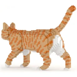 Jekca - Cat 03S-M01B - Lego - Sculpture - Construction - 4D - Brick Animals - Toys - Avvenice^ Games