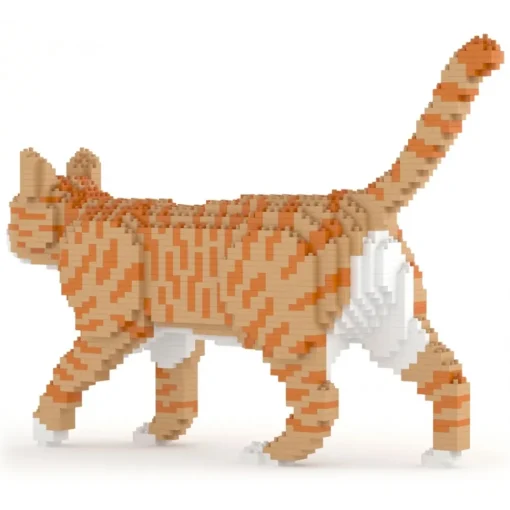 Jekca - Cat 03S-M01B - Lego - Sculpture - Construction - 4D - Brick Animals - Toys - Avvenice^ Games