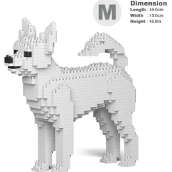 Jekca - Chihuahua 01-M03 - Big - Lego - Sculpture - Construction - 4D - Brick Animals - Toys - Avvenice^ Games