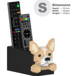 Jekca - Chihuahua Remote Control Rack 01S - Lego - Sculpture - Construction - 4D - Brick Animals - Toys - Avvenice^ Games