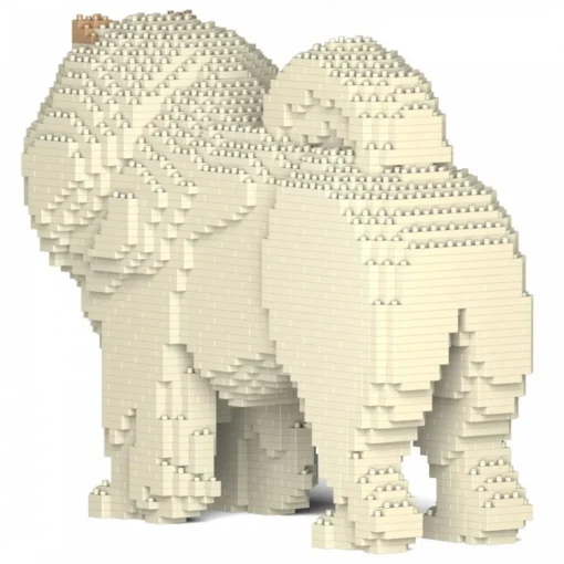 Jekca - Chow Chow 02-M04 - Big - Lego - Sculpture - Construction - 4D - Brick Animals - Toys - Avvenice