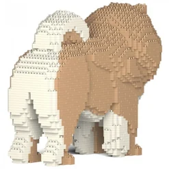 Jekca - Chow Chow 02-M01 - Big - Lego - Sculpture - Construction - 4D - Brick Animals - Toys - Avvenice^ Games