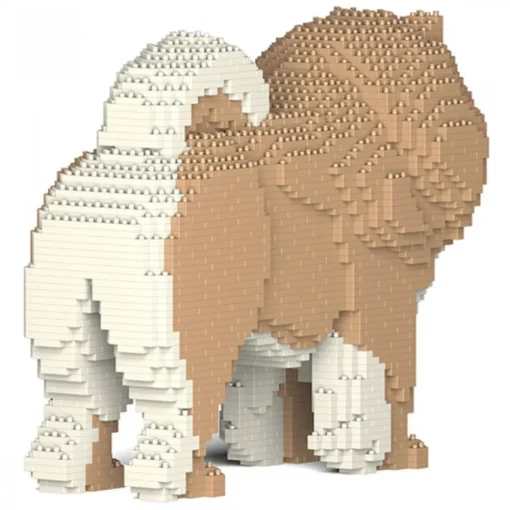 Jekca - Chow Chow 02-M01 - Big - Lego - Sculpture - Construction - 4D - Brick Animals - Toys - Avvenice^ Games