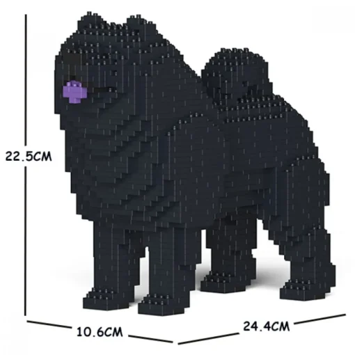 Jekca - Chow Chow 01S-M02 - Lego - Sculpture - Construction - 4D - Brick Animals - Toys - Avvenice^ Games