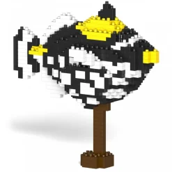 Jekca - Clown Triggerfish 01S - Lego - Sculpture - Construction - 4D - Brick Animals - Toys - Avvenice^ Games