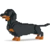 Jekca - Dachshund 02-M01 - Big - Lego - Sculpture - Construction - 4D - Brick Animals - Toys - Avvenice^ Games