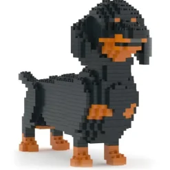 Jekca - Dachshund 02-M01 - Big - Lego - Sculpture - Construction - 4D - Brick Animals - Toys - Avvenice^ Games