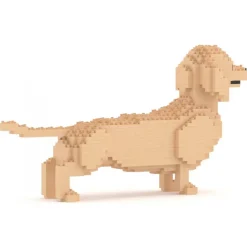 Jekca - Dachshund 02-M03 - Big - Lego - Sculpture - Construction - 4D - Brick Animals - Toys - Avvenice^ Games