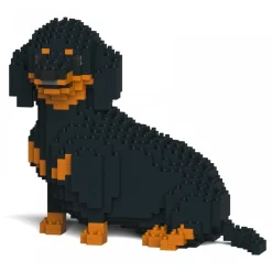 Jekca - Dachshund 05S-M01 - Lego - Sculpture - Construction - 4D - Brick Animals - Toys - Avvenice^ Games