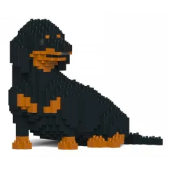 Jekca - Dachshund 05S-M01 - Lego - Sculpture - Construction - 4D - Brick Animals - Toys - Avvenice^ Games