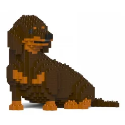Jekca - Dachshund 05S-M02 - Lego - Sculpture - Construction - 4D - Brick Animals - Toys - Avvenice^ Games