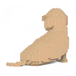 Jekca - Dachshund 05S-M03 - Lego - Sculpture - Construction - 4D - Brick Animals - Toys - Avvenice^ Games