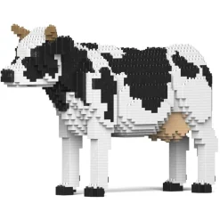 Jekca - Dairy Cow 01 - Lego - Sculpture - Construction - 4D - Brick Animals - Toys - Avvenice^ Games