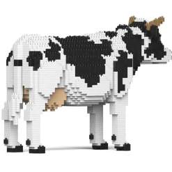Jekca - Dairy Cow 01 - Lego - Sculpture - Construction - 4D - Brick Animals - Toys - Avvenice^ Games