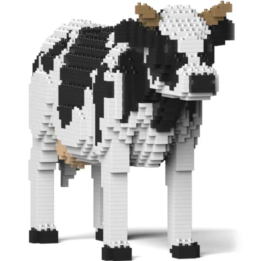 Jekca - Dairy Cow 01 - Lego - Sculpture - Construction - 4D - Brick Animals - Toys - Avvenice^ Games