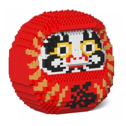 Jekca - Daruma Doll 02S-M01 - Lego - Sculpture - Construction - 4D - Brick Animals - Toys - Avvenice^ Games