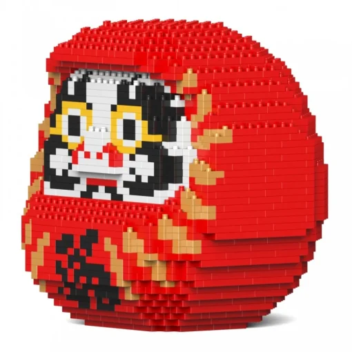 Jekca - Daruma Doll 02S-M01 - Lego - Sculpture - Construction - 4D - Brick Animals - Toys - Avvenice^ Games