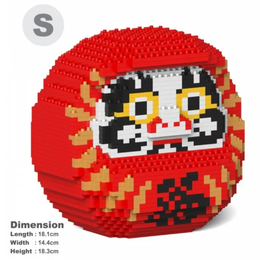 Jekca - Daruma Doll 02S-M01 - Lego - Sculpture - Construction - 4D - Brick Animals - Toys - Avvenice^ Games