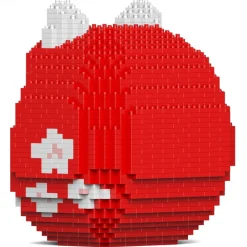 Jekca - Daruma Maneki Neko 01-M02 - Big - Lego - Sculpture - Construction - 4D - Brick Animals - Toys - Avvenice^ Games