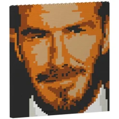 Jekca - David Beckham Brick Painting 04S - Lego - Sculpture - Construction - 4D - Brick Animals - Toys - Avvenice^ Games