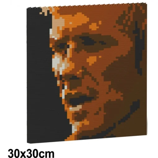 Jekca - David Beckham Brick Painting 01S - Lego - Sculpture - Construction - 4D - Brick Animals - Toys - Avvenice^ Games