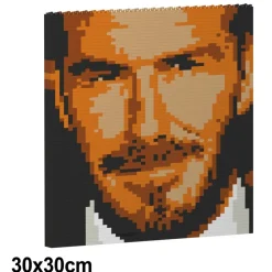 Jekca - David Beckham Brick Painting 04S - Lego - Sculpture - Construction - 4D - Brick Animals - Toys - Avvenice^ Games