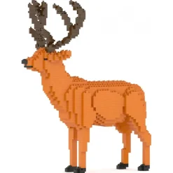 Jekca - Deer 01 - Big - Lego - Sculpture - Construction - 4D - Brick Animals - Toys - Avvenice^ Games