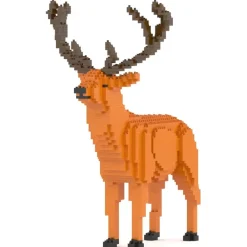 Jekca - Deer 01 - Big - Lego - Sculpture - Construction - 4D - Brick Animals - Toys - Avvenice^ Games
