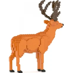 Jekca - Deer 01 - Big - Lego - Sculpture - Construction - 4D - Brick Animals - Toys - Avvenice^ Games