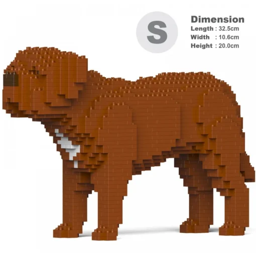 Jekca - Dogue De Bordeaux 01S - Lego - Sculpture - Construction - 4D - Brick Animals - Toys - Avvenice^ Games