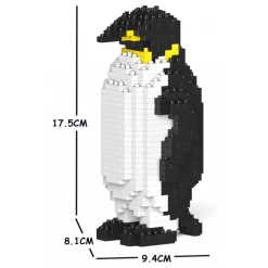 Jekca - Emperor Penguin 03S - Lego - Sculpture - Construction - 4D - Brick Animals - Toys - Avvenice^ Games