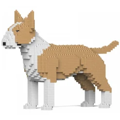 Jekca - English Bull Terrier 01S-M04 - Lego - Sculpture - Construction - 4D - Brick Animals - Toys - Avvenice^ Games