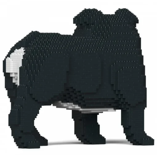 Jekca - English Bulldog 4-in-1 Pack 01S-M04 - Lego - Sculpture - Construction - 4D - Brick Animals - Toys - Avvenice